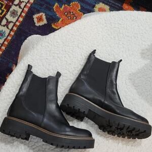 Sam edelman Laguna  leather chelsea womens black boots size  7